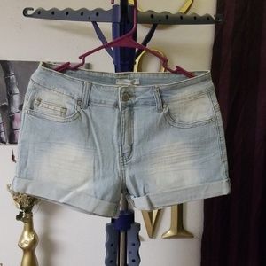 NWT Wet Seal Blue Asphalt Jean Shorts